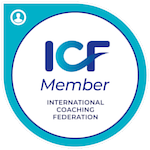 Image: International Coaching Federation Member badge.